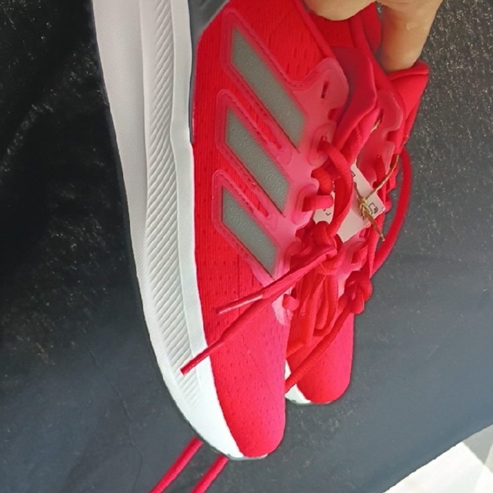 adidas Women's Hot Pink and Gray Athletic Sneakers